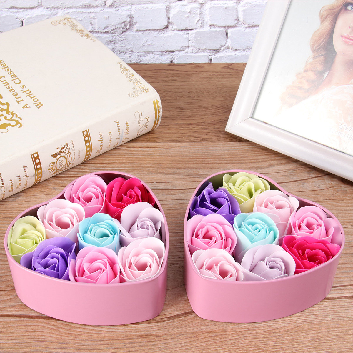 Rose Soap Flower Soap Set in E - đánh giá và giá Luxury Skincare Gift Box