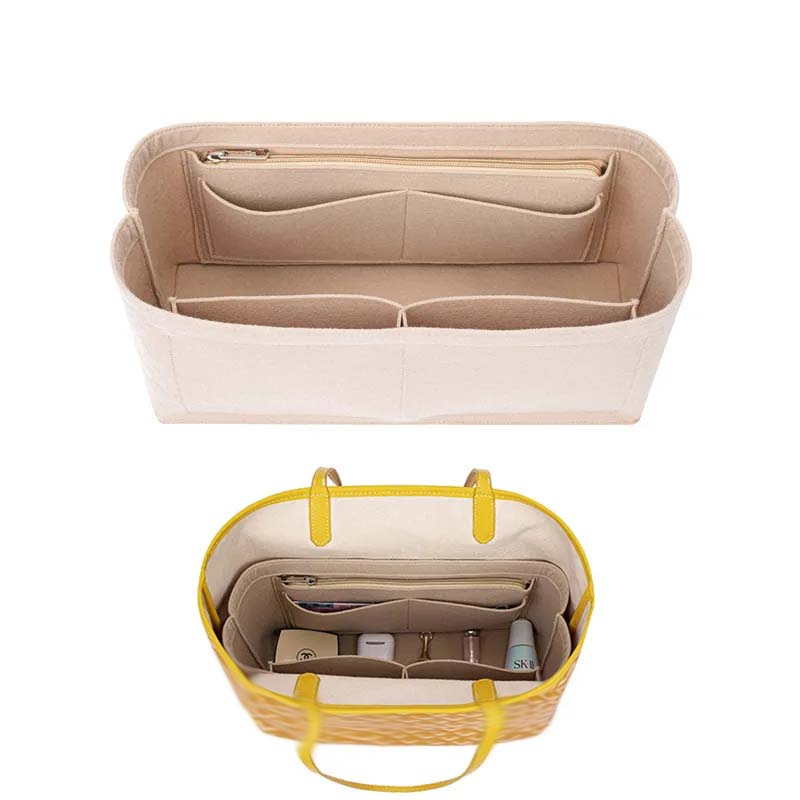 Felt Insert Bag Cosmetic Organ - đánh giá và giá Luxury Skincare Organizer