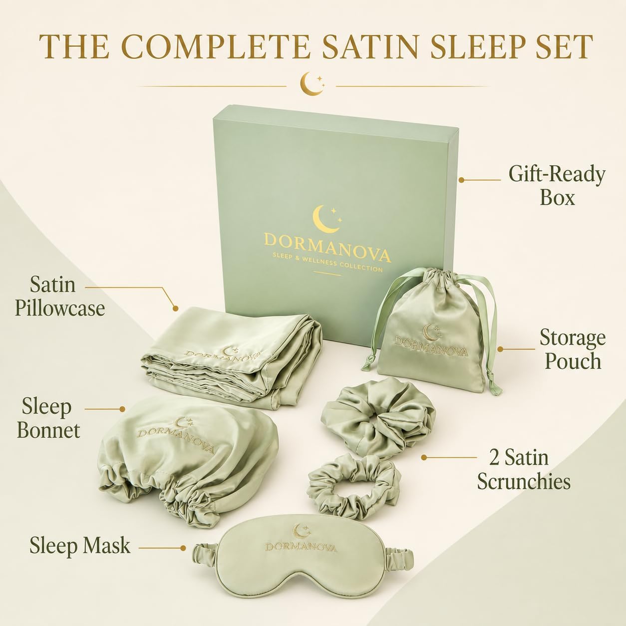 Luxury Satin Sleep Set – Satin - đánh giá và giá Luxury Skincare Gift Box